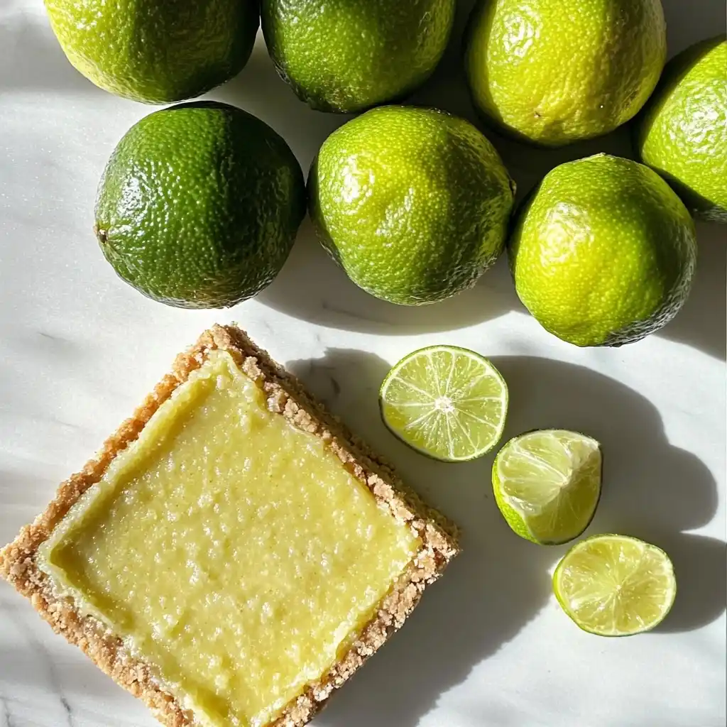 Key limes and regular limes comparison for Key Lime Pie Bars