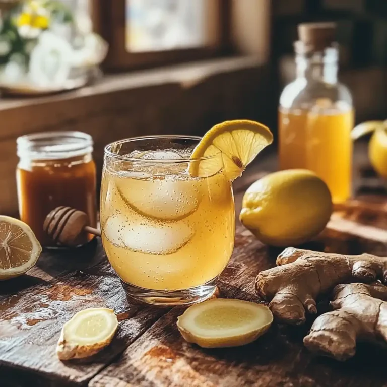 Brazilian Mounjaro Recipe detox drink with lemon and ginger