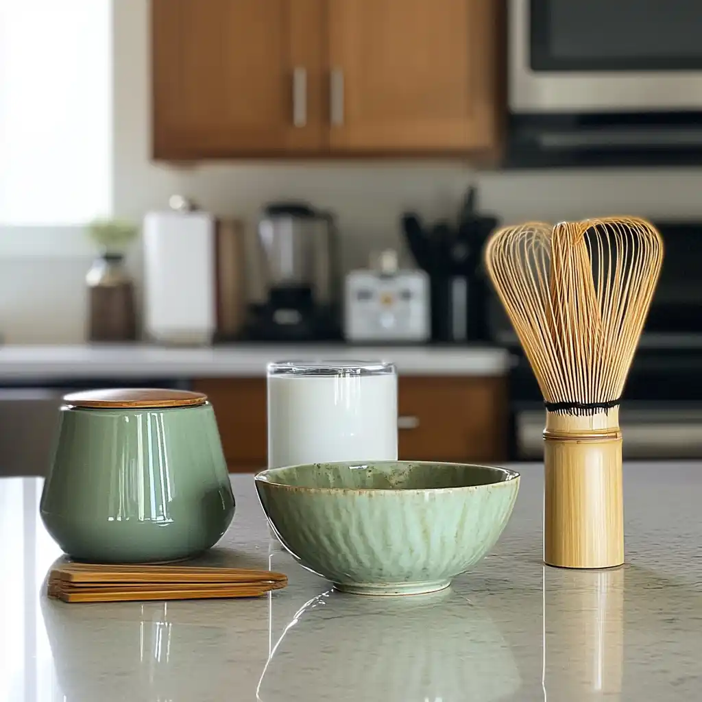 matcha latte tools bamboo whisk frother
