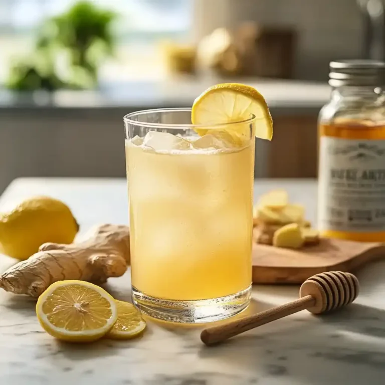Natural Mounjaro Recipe fat-burning detox drink with lemon and ginger